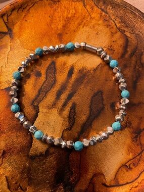 Grace & Heart Blue Tide Stretch Bracelet